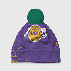 Шапка c помпоном LA LAKERS