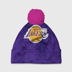 Шапка c помпоном LA LAKERS