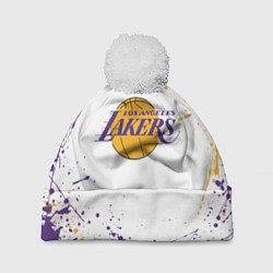 Шапка c помпоном LA LAKERS