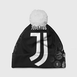 Шапка с помпоном JUVENTUS, цвет: 3D-белый