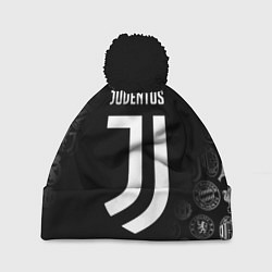 Шапка с помпоном JUVENTUS, цвет: 3D-черный