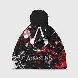 Шапка с помпоном ASSASSIN'S CREED, цвет: 3D-черный