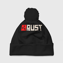 Шапка с помпоном RUST, цвет: 3D-черный