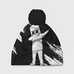 Шапка с помпоном Marshmello, цвет: 3D-черный