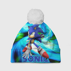 Шапка c помпоном Sonic