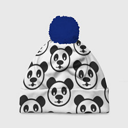 Шапка с помпоном Panda, цвет: 3D-тёмно-синий