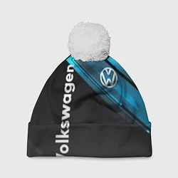 Шапка с помпоном Volkswagen, цвет: 3D-белый