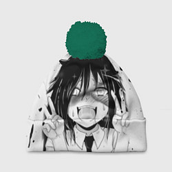 Шапка с помпоном AHEGAO, цвет: 3D-зеленый