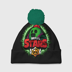 Шапка с помпоном Brawl Stars Spike, цвет: 3D-зеленый