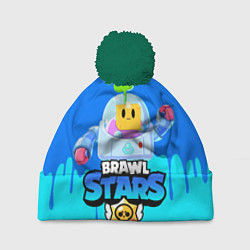 Шапка с помпоном Brawl Stars SPROUT, цвет: 3D-зеленый