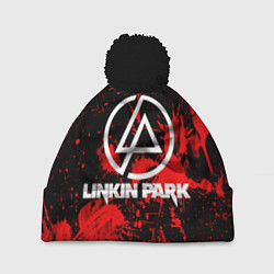 Шапка с помпоном Linkin Park, цвет: 3D-черный