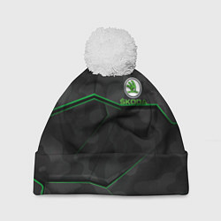 Шапка c помпоном SKODA