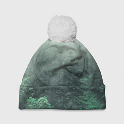 Шапка c помпоном Туманный лес