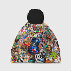 Шапка c помпоном Стикеры