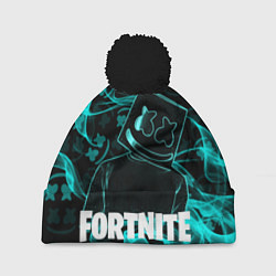 Шапка с помпоном Fortnite Marshmello, цвет: 3D-черный