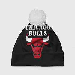 Шапка с помпоном CHICAGO BULLS, цвет: 3D-белый