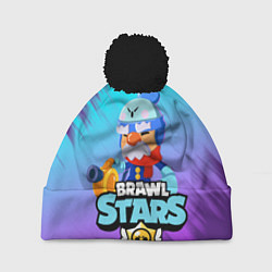 Шапка с помпоном BRAWL STARS GALE, цвет: 3D-черный