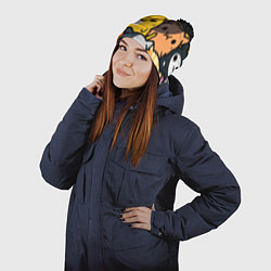 Шапка с помпоном КОТЕЙКИ, цвет: 3D-черный — фото 2