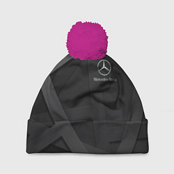 Шапка с помпоном MERCEDES, цвет: 3D-малиновый