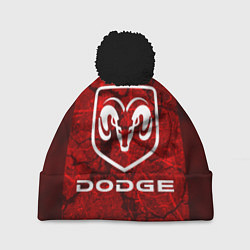 Шапка с помпоном DODGE, цвет: 3D-черный