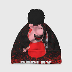 Шапка c помпоном Roblox Piggy