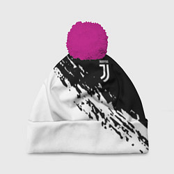 Шапка с помпоном JUVENTUS, цвет: 3D-малиновый