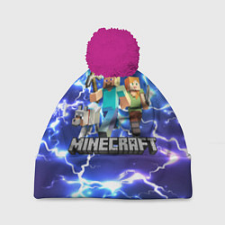 Шапка c помпоном MINECRAFT МАЙНКРАФТ