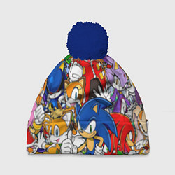 Шапка c помпоном Sonic