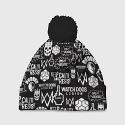 Шапка с помпоном WATCH DOGS LEGION, цвет: 3D-черный