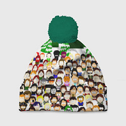 Шапка с помпоном Южный Парк South Park, цвет: 3D-зеленый
