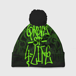 Шапка с помпоном ГТА GTA GROVE STREET 4 LIF, цвет: 3D-черный