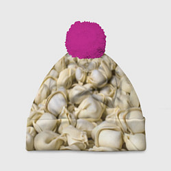 Шапка с помпоном Пельмени, цвет: 3D-малиновый