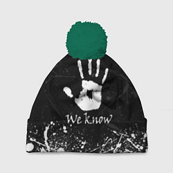 Шапка с помпоном WE KNOW TES, цвет: 3D-зеленый
