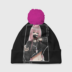 Шапка с помпоном Zero Two, цвет: 3D-малиновый