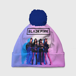 Шапка с помпоном BLACKPINK, цвет: 3D-тёмно-синий