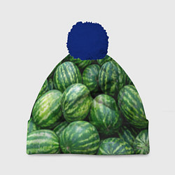 Шапка с помпоном Арбузы, цвет: 3D-тёмно-синий