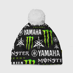 Шапка с помпоном YAMAHA X MONSTER SPORT, цвет: 3D-белый