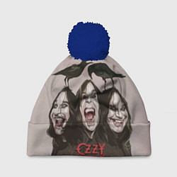Шапка с помпоном Ozzy Osbourne, цвет: 3D-тёмно-синий