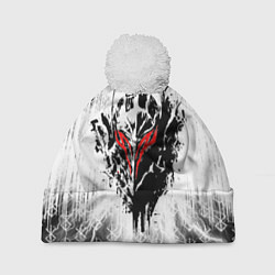 Шапка с помпоном Берсерк Berserk, цвет: 3D-белый