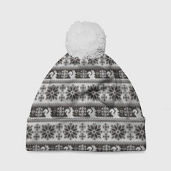 Шапка c помпоном Squirrel Pattern