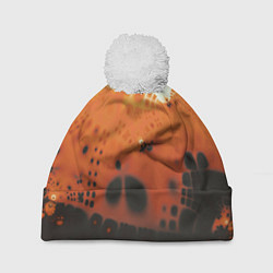 Шапка с помпоном Коллекция Journey Оранжевый взрыв 126-3 2, цвет: 3D-белый