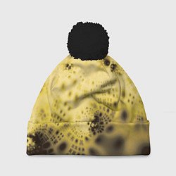 Шапка с помпоном Коллекция Journey Желтый 588-4, цвет: 3D-черный