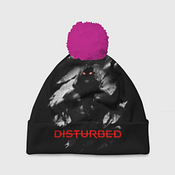 Шапка c помпоном DISTURBED THE GUY ЛИЦО ДЕМОНА
