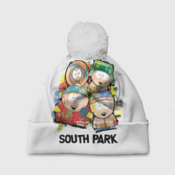 Шапка c помпоном South Park - Южный парк краски