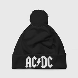 Шапка c помпоном ACDC - Black