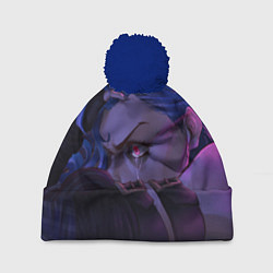 Шапка с помпоном Jinx Powder - Джинкс Паудер, цвет: 3D-тёмно-синий