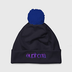 Шапка с помпоном Logo Euphoria, цвет: 3D-тёмно-синий