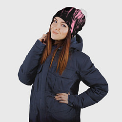 Шапка с помпоном BTS супер класс, цвет: 3D-белый — фото 2