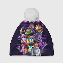 Шапка с помпоном Five Nights at Freddys: Security Breach персонажи, цвет: 3D-белый