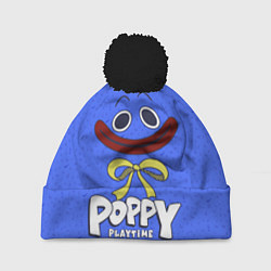 Шапка с помпоном Poppy Playtime Huggy Wuggy, цвет: 3D-черный